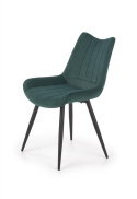 Halmar K388 krzesło Ciemno Zielone tkanina velvet/stelaż Czarny stal malowana Halmar K388 krzesło Ciemno Zielone tkanina velvet/stelaż Czarny stal malowana