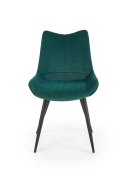 Halmar K388 krzesło Ciemno Zielone tkanina velvet/stelaż Czarny stal malowana Halmar K388 krzesło Ciemno Zielone tkanina velvet/stelaż Czarny stal malowana
