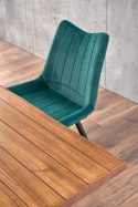Halmar K388 krzesło Ciemno Zielone tkanina velvet/stelaż Czarny stal malowana Halmar K388 krzesło Ciemno Zielone tkanina velvet/stelaż Czarny stal malowana