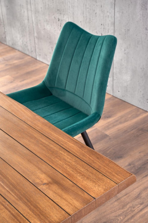 Halmar K388 krzesło Ciemno Zielone tkanina velvet/stelaż Czarny stal malowana Halmar K388 krzesło Ciemno Zielone tkanina velvet/stelaż Czarny stal malowana