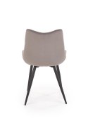 Halmar K388 krzesło Popielate tkanina velvet/stelaż Czarny stal malowana Halmar K388 krzesło Popielate tkanina velvet/stelaż Czarny stal malowana