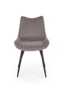 Halmar K388 krzesło Popielate tkanina velvet/stelaż Czarny stal malowana Halmar K388 krzesło Popielate tkanina velvet/stelaż Czarny stal malowana