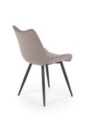 Halmar K388 krzesło Popielate tkanina velvet/stelaż Czarny stal malowana Halmar K388 krzesło Popielate tkanina velvet/stelaż Czarny stal malowana