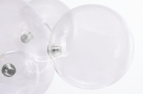 King Home Lampa wisząca CAPRI 6 czarna - 60 LED, aluminium, szkło King Home Lampa wisząca CAPRI 6 czarna - 60 LED, aluminium, szkło