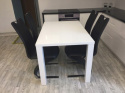 Halmar RONALD stół prostoktny biały MDF lakierowany rozkładany 140÷180x80 Halmar RONALD stół prostoktny biały MDF lakierowany rozkładany 140÷180x80