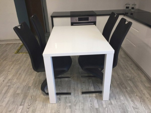 Halmar RONALD stół prostoktny biały MDF lakierowany rozkładany 140÷180x80 Halmar RONALD stół prostoktny biały MDF lakierowany rozkładany 140÷180x80