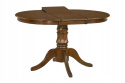 STÓŁ ROZKŁADANY OKRĄGŁY WILLIAM CIEMNY ORZECH MDF + okleina naturalna DREWNO 90-124x90 Halmar STÓŁ ROZKŁADANY OKRĄGŁY WILLIAM CIEMNY ORZECH MDF + okleina naturalna DREWNO 90-124x90 Halmar