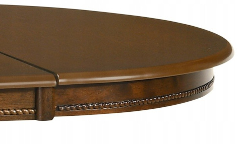 STÓŁ ROZKŁADANY OKRĄGŁY WILLIAM CIEMNY ORZECH MDF + okleina naturalna DREWNO 90-124x90 Halmar STÓŁ ROZKŁADANY OKRĄGŁY WILLIAM CIEMNY ORZECH MDF + okleina naturalna DREWNO 90-124x90 Halmar