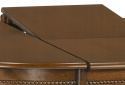 STÓŁ ROZKŁADANY OKRĄGŁY WILLIAM CIEMNY ORZECH MDF + okleina naturalna DREWNO 90-124x90 Halmar STÓŁ ROZKŁADANY OKRĄGŁY WILLIAM CIEMNY ORZECH MDF + okleina naturalna DREWNO 90-124x90 Halmar
