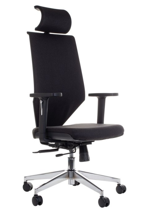 Fotel obrotowy ZN-805-C tk.30 czarny - krzesło biurowe do biurka - TILT, ZAGŁÓWEK Fotel obrotowy ZN-805-C tk.30 czarny - krzesło biurowe do biurka - TILT, ZAGŁÓWEK