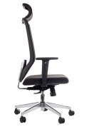 Fotel obrotowy ZN-805-C tk.30 czarny - krzesło biurowe do biurka - TILT, ZAGŁÓWEK Fotel obrotowy ZN-805-C tk.30 czarny - krzesło biurowe do biurka - TILT, ZAGŁÓWEK