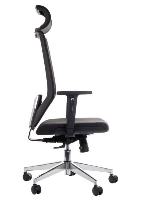Fotel obrotowy ZN-805-C tk.30 czarny - krzesło biurowe do biurka - TILT, ZAGŁÓWEK Fotel obrotowy ZN-805-C tk.30 czarny - krzesło biurowe do biurka - TILT, ZAGŁÓWEK