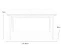 STÓŁ ROZKŁADANY BRADLEY kolor blat - BIAŁY MAT nogi - DĄB LEFKAS (140-185x80x75 cm) Halmar STÓŁ ROZKŁADANY BRADLEY kolor blat - BIAŁY MAT nogi - DĄB LEFKAS (140-185x80x75 cm) Halmar