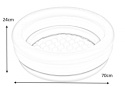 Bestway BESTWAY 51128 MINI BASENIK dmuchany okrągły TRZY KOLORY różowy żółty zielony 70cm x 24cm miękka dmuchana podłoga 41 l Bestway BESTWAY 51128 MINI BASENIK dmuchany okrągły TRZY KOLORY różowy żółty zielony 70cm x 24cm miękka dmuchana podłoga 41 l
