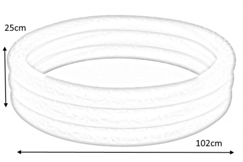 Bestway Bestway 51024 BASENIK DMUCHANY 102cm x 25cm ZIELONY Bestway Bestway 51024 BASENIK DMUCHANY 102cm x 25cm ZIELONY