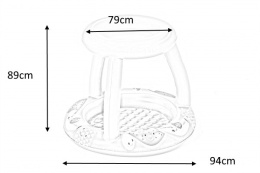 Bestway Bestway 52331 BASENIK Z DASZKIEM OWOCOWY DOMEK 94cm x 89cm x 79cm