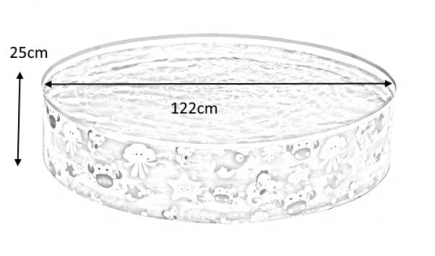 Bestway Bestway 55028 BASENIK ROZPOROWY OKRĄGŁY PRZEŹROCZYSTY ŻYJĄTKA MORSKIE FILL 'N FUN 122cm x 25cm PVC vinyl 277 l Bestway Bestway 55028 BASENIK ROZPOROWY OKRĄGŁY PRZEŹROCZYSTY ŻYJĄTKA MORSKIE FILL 'N FUN 122cm x 25cm PVC vinyl 277 l