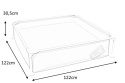 Bestway Bestway 56217 MINI BASENIK STELAŻOWY NIEBIESKI 122cm x 122cm x 30,5cm stelaż metalowy odporny na korozję 365 L