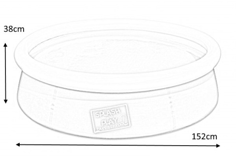 Bestway Bestway 57241 BASENIK ROZPOROWY Z DMUCHANYM PIERŚCIENIEM 152cm x 38cm Bestway Bestway 57241 BASENIK ROZPOROWY Z DMUCHANYM PIERŚCIENIEM 152cm x 38cm