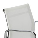 D2.DESIGN Fotel konf. CH1081T,biała siateczka,chro m D2.DESIGN Fotel konf. CH1081T,biała siateczka,chro m
