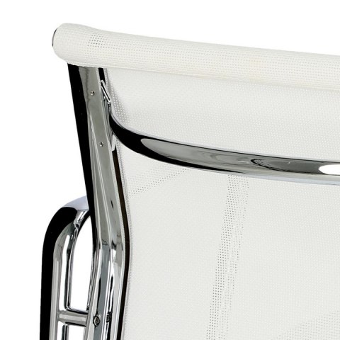 D2.DESIGN Fotel konf. CH1081T,biała siateczka,chro m D2.DESIGN Fotel konf. CH1081T,biała siateczka,chro m