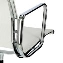 D2.DESIGN Fotel konf. CH1081T,biała siateczka,chro m D2.DESIGN Fotel konf. CH1081T,biała siateczka,chro m