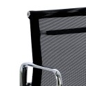 D2.DESIGN Fotel konf. CH1081T,czarna siateczka,chr D2.DESIGN Fotel konf. CH1081T,czarna siateczka,chr