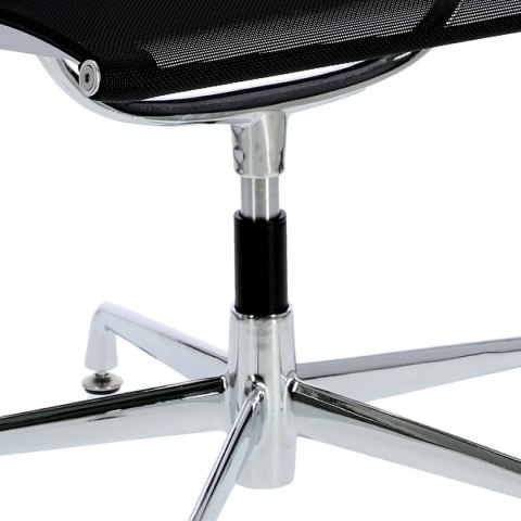 D2.DESIGN Fotel konf. CH1081T,czarna siateczka,chr D2.DESIGN Fotel konf. CH1081T,czarna siateczka,chr