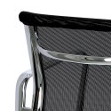 D2.DESIGN Fotel konf. CH1081T,czarna siateczka,chr D2.DESIGN Fotel konf. CH1081T,czarna siateczka,chr
