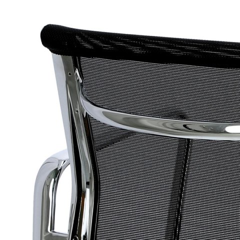 D2.DESIGN Fotel konf. CH1081T,czarna siateczka,chr D2.DESIGN Fotel konf. CH1081T,czarna siateczka,chr