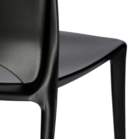 D2.DESIGN Krzesło Bee czarne tworzywo PP można sztaplować lekkie i uniwersalne D2.DESIGN Krzesło Bee czarne tworzywo PP można sztaplować lekkie i uniwersalne