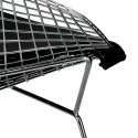 KRZESŁO Z PODŁOKIETNIKAMI Harry Arm D2.DESIGN CZARNA PODUSZKA EKOSKÓRA STELAŻ METALOWY CHROMOWANY KRZESŁO Z PODŁOKIETNIKAMI Harry Arm D2.DESIGN CZARNA PODUSZKA EKOSKÓRA STELAŻ METALOWY CHROMOWANY