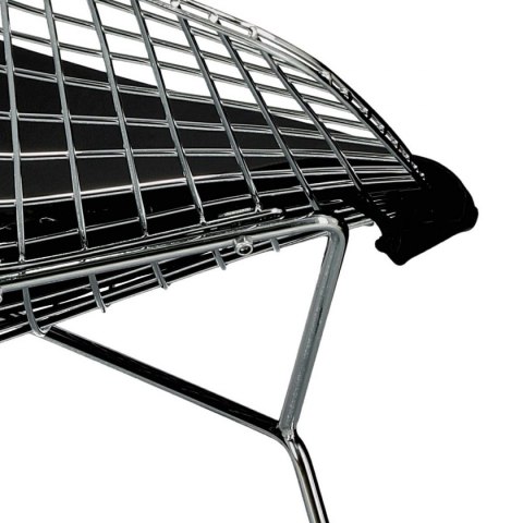 KRZESŁO Z PODŁOKIETNIKAMI Harry Arm D2.DESIGN CZARNA PODUSZKA EKOSKÓRA STELAŻ METALOWY CHROMOWANY KRZESŁO Z PODŁOKIETNIKAMI Harry Arm D2.DESIGN CZARNA PODUSZKA EKOSKÓRA STELAŻ METALOWY CHROMOWANY