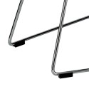 KRZESŁO Z PODŁOKIETNIKAMI Harry Arm D2.DESIGN CZARNA PODUSZKA EKOSKÓRA STELAŻ METALOWY CHROMOWANY KRZESŁO Z PODŁOKIETNIKAMI Harry Arm D2.DESIGN CZARNA PODUSZKA EKOSKÓRA STELAŻ METALOWY CHROMOWANY