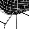 KRZESŁO Z PODŁOKIETNIKAMI Harry Arm D2.DESIGN CZARNA PODUSZKA EKOSKÓRA STELAŻ METALOWY CHROMOWANY KRZESŁO Z PODŁOKIETNIKAMI Harry Arm D2.DESIGN CZARNA PODUSZKA EKOSKÓRA STELAŻ METALOWY CHROMOWANY