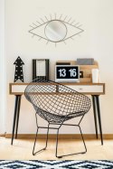 KRZESŁO Z PODŁOKIETNIKAMI Harry Arm D2.DESIGN CZARNA PODUSZKA EKOSKÓRA STELAŻ METALOWY CHROMOWANY KRZESŁO Z PODŁOKIETNIKAMI Harry Arm D2.DESIGN CZARNA PODUSZKA EKOSKÓRA STELAŻ METALOWY CHROMOWANY