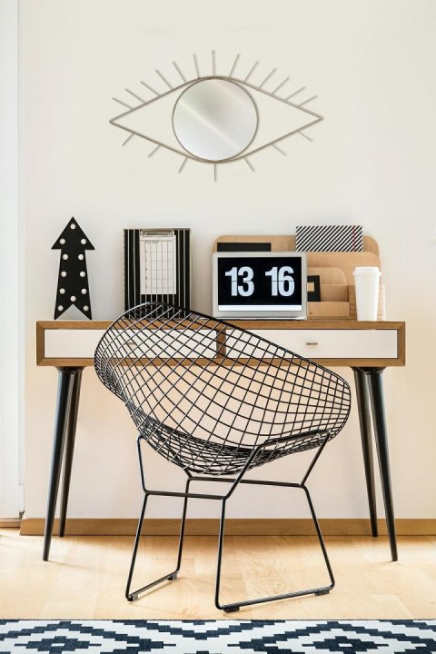 KRZESŁO Z PODŁOKIETNIKAMI Harry Arm D2.DESIGN CZARNA PODUSZKA EKOSKÓRA STELAŻ METALOWY CHROMOWANY KRZESŁO Z PODŁOKIETNIKAMI Harry Arm D2.DESIGN CZARNA PODUSZKA EKOSKÓRA STELAŻ METALOWY CHROMOWANY