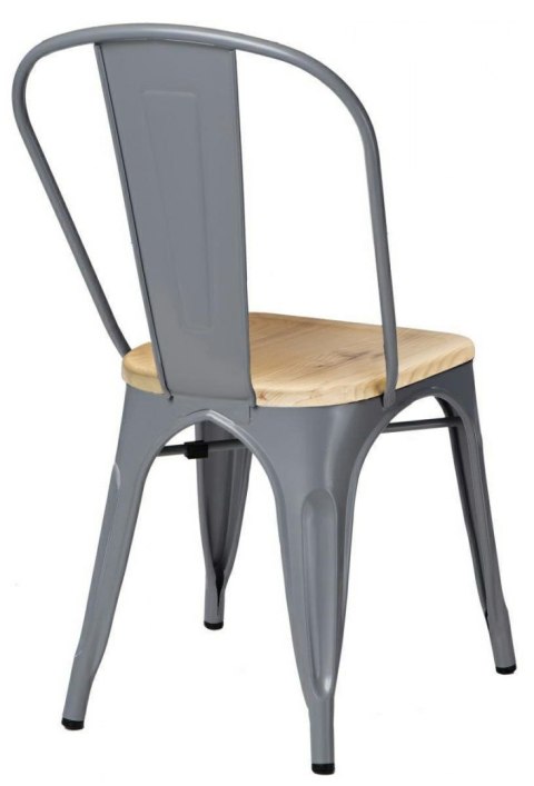 D2.DESIGN Krzesło Paris Wood szary jesion
