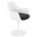 D2.DESIGN Krzesło TulAr białe/czarna poduszka D2.DESIGN Krzesło TulAr białe/czarna poduszka
