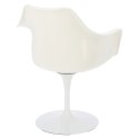 D2.DESIGN Krzesło TulAr białe/czerwona poduszka D2.DESIGN Krzesło TulAr białe/czerwona poduszka