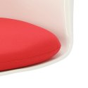 D2.DESIGN Krzesło TulAr białe/czerwona poduszka D2.DESIGN Krzesło TulAr białe/czerwona poduszka