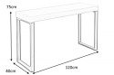 INVICTA biurko OAK 120 dąb - fornirowany MDF, nogi metalowe INVICTA biurko OAK 120 dąb - fornirowany MDF, nogi metalowe