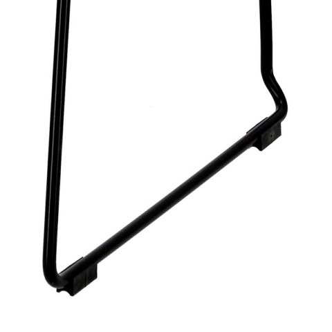 KRZESŁO GEOMETRYCZNE DILLY Black Intesi CZARNE METALOWE NA PŁOZACH DO RESTAURACJI KUCHNI JADALNI KRZESŁO GEOMETRYCZNE DILLY Black Intesi CZARNE METALOWE NA PŁOZACH DO RESTAURACJI KUCHNI JADALNI