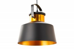 Invicta Interior INVICTA lampa wisząca LUZ I - 28 cm czarno-złoty