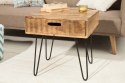 Invicta Interior INVICTA stolik SCORPION 50 cm mango - drewno naturalne, żelazo Invicta Interior INVICTA stolik SCORPION 50 cm mango - drewno naturalne, żelazo