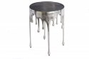 Invicta Interior INVICTA stolik kawowy LIQUID LINE 51 srebrny - metal Invicta Interior INVICTA stolik kawowy LIQUID LINE 51 srebrny - metal