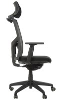 Fotel obrotowy KB-8922A CZARNY - krzesło biurowe do biurka - TILT, ZAGŁÓWEK Fotel obrotowy KB-8922A CZARNY - krzesło biurowe do biurka - TILT, ZAGŁÓWEK