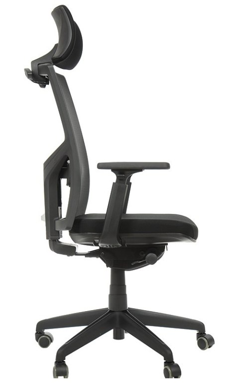 Fotel obrotowy KB-8922A CZARNY - krzesło biurowe do biurka - TILT, ZAGŁÓWEK Fotel obrotowy KB-8922A CZARNY - krzesło biurowe do biurka - TILT, ZAGŁÓWEK