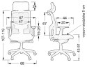 Fotel obrotowy KB-8922A CZARNY - krzesło biurowe do biurka - TILT, ZAGŁÓWEK Fotel obrotowy KB-8922A CZARNY - krzesło biurowe do biurka - TILT, ZAGŁÓWEK
