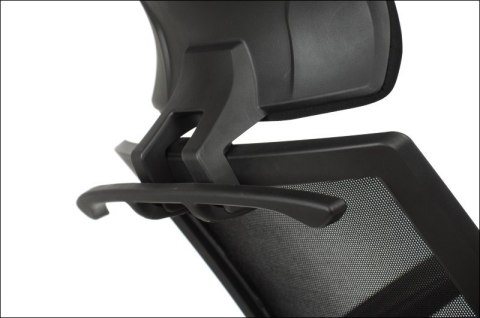 Fotel obrotowy KB-8922A CZARNY - krzesło biurowe do biurka - TILT, ZAGŁÓWEK Fotel obrotowy KB-8922A CZARNY - krzesło biurowe do biurka - TILT, ZAGŁÓWEK